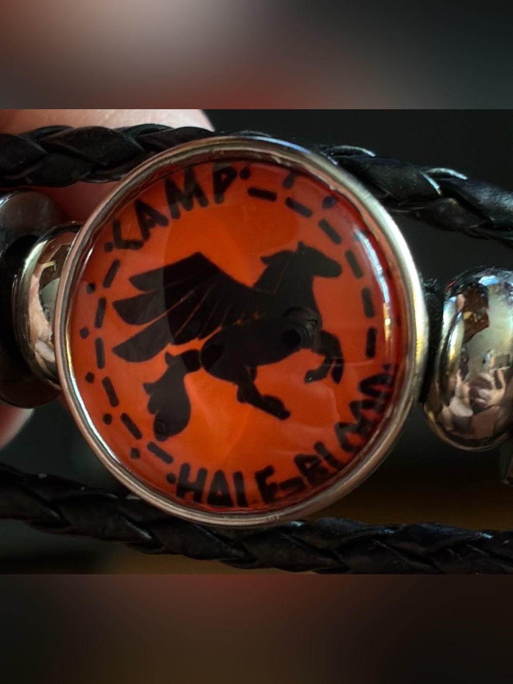Handcrafted Orange Pegasus Accent Bracelet